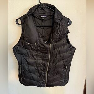 Patagonia diagonal zip down vest.